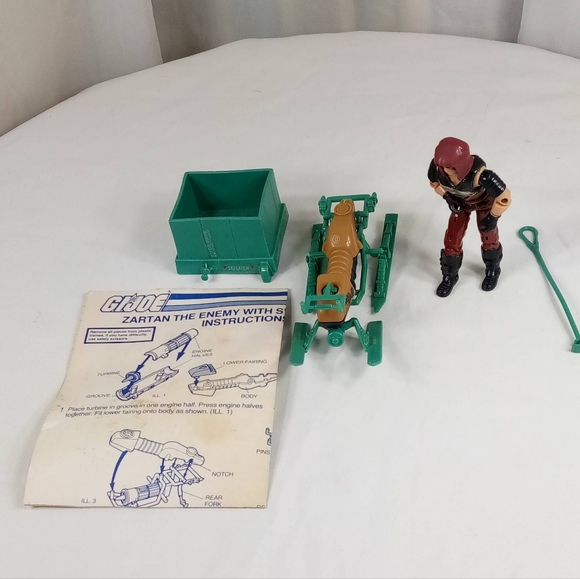1984 Hasbro GI Joe Zartan With Chameleon Swamp Skier & Blueprint - Picture 3 of 14